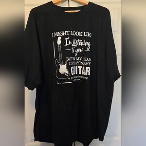 Gildan Black Heavy Cotton T-Shirt 4XL